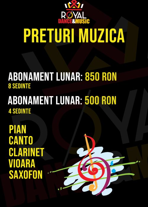 lista preturi muzica